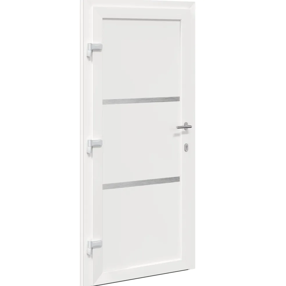 vidaXL Voordeur 88 x 200 cm PVC Wit