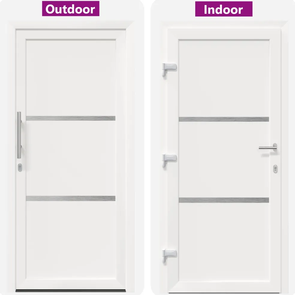 vidaXL Voordeur 88 x 200 cm PVC Wit