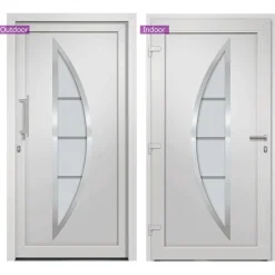 vidaXL Voordeur 88x200 cm wit