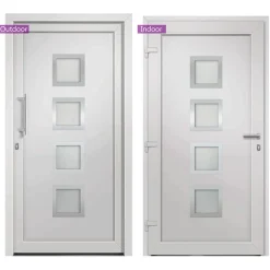 vidaXL Voordeur 108x200 cm wit