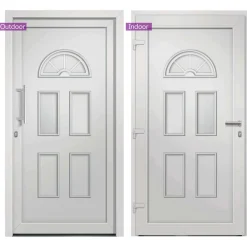 vidaXL Voordeur 88x190 cm wit