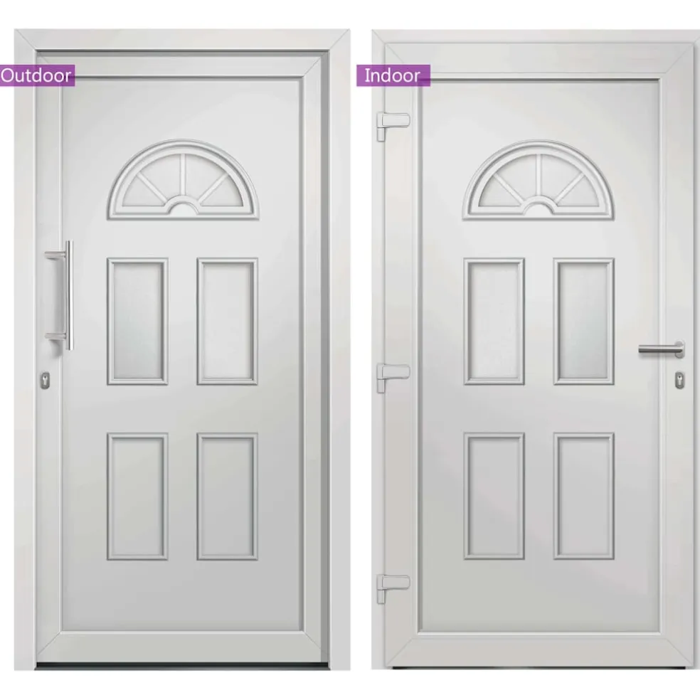 vidaXL Voordeur 88x190 cm wit