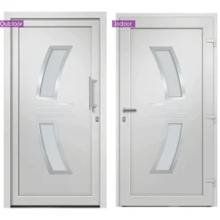 vidaXL Voordeur 88x200 cm wit