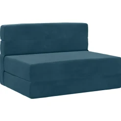 vidaXL Vouwbare Bankbed Blauw 70 x 72 x 60 cm Stof