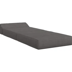 vidaXL Vouwbare Bankbed Donkergrijs 60 x 70 x 41 cm Stof