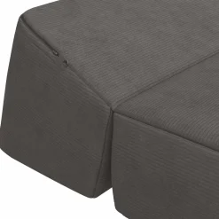 vidaXL Vouwbare Bankbed Donkergrijs 60 x 70 x 41 cm Stof
