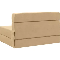 vidaXL Vouwbare Bankbed Groen Grijs 70 x 80 x 60 cm Stof