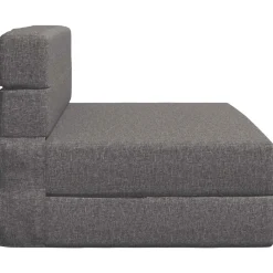 vidaXL Vouwbare Bankbed Lichtgrijs 70 x 80 x 60 cm Stof