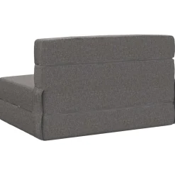 vidaXL Vouwbare Bankbed Lichtgrijs 70 x 80 x 60 cm Stof