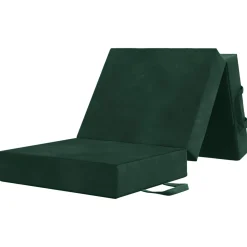 vidaXL Vouwbare Bankbed 75 x 63 x 45 cm Donkergroen