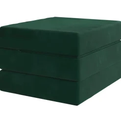 vidaXL Vouwbare Bankbed 75 x 63 x 45 cm Donkergroen