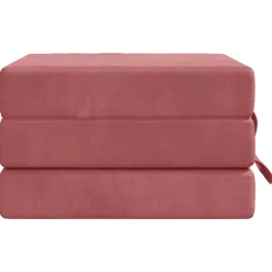vidaXL Vouwbare Bankbed 75 x 63 x 45 cm Roze