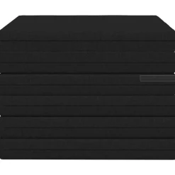 vidaXL Vouwbare Bankbed 140 x 67 x 15 cm Zwart