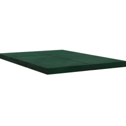 vidaXL Vouwbare Bankbed 140 x 67 x 15 cm Donkergroen