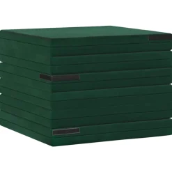 vidaXL Vouwbare Bankbed 140 x 67 x 15 cm Donkergroen