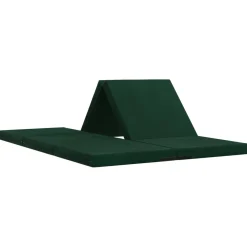 vidaXL Vouwbare Bankbed 140 x 67 x 15 cm Donkergroen