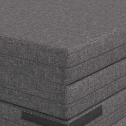 vidaXL Vouwbare Bankbed 140 x 67 x 15 cm Lichtgrijs