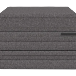 vidaXL Vouwbare Bankbed 140 x 67 x 15 cm Lichtgrijs