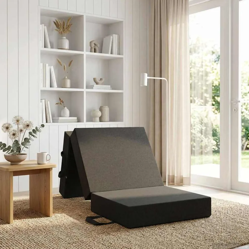 vidaXL Vouwbare Bankbed 75 x 63 x 45 cm Donkergroen