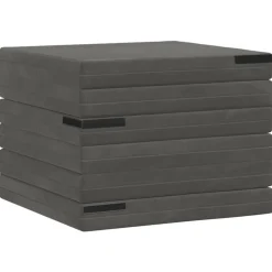 vidaXL Vouwbare Bankbed 140 x 67 x 15 cm Donkergrijs