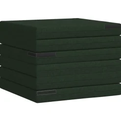 vidaXL Vouwbare Bankbed 140 x 67 x 15 cm Donkergroen