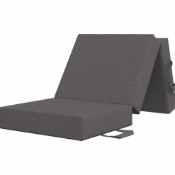 vidaXL Vouwbare Bankbed 75 x 63 x 45 cm Lichtgrijs
