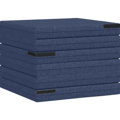 vidaXL Vouwbare Bankbed 140 x 67 x 15 cm Blauw