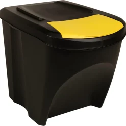 vidaXL Vuilnisbakken 3 st stapelbaar 75 L polypropeen wit