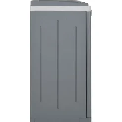 vidaXL Vuilnisbak met 2 deuren 65x45x88 cm PP grijs