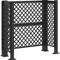 vidaXL Vuilnisbak Trellis Antracietkleurig 123 x 47 x 114 cm PP