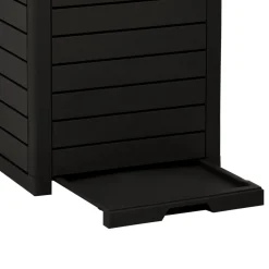 vidaXL Vuilnisbak voor buiten 41x41x86 cm polypropeen zwart