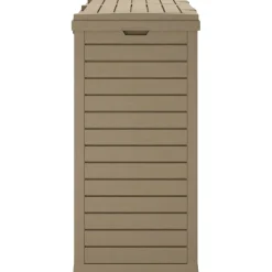 vidaXL Vuilnisbak voor buiten 78x41x86 cm polypropeen lichtbruin
