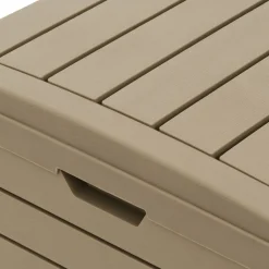vidaXL Vuilnisbak voor buiten 78x41x86 cm polypropeen lichtbruin