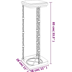 vidaXL Vuilniszakhouders 2 st 120 L PP zwart en blauw