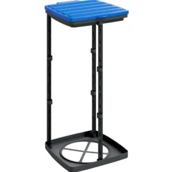 vidaXL Vuilniszakhouders 2 st 60 L PP zwart en blauw