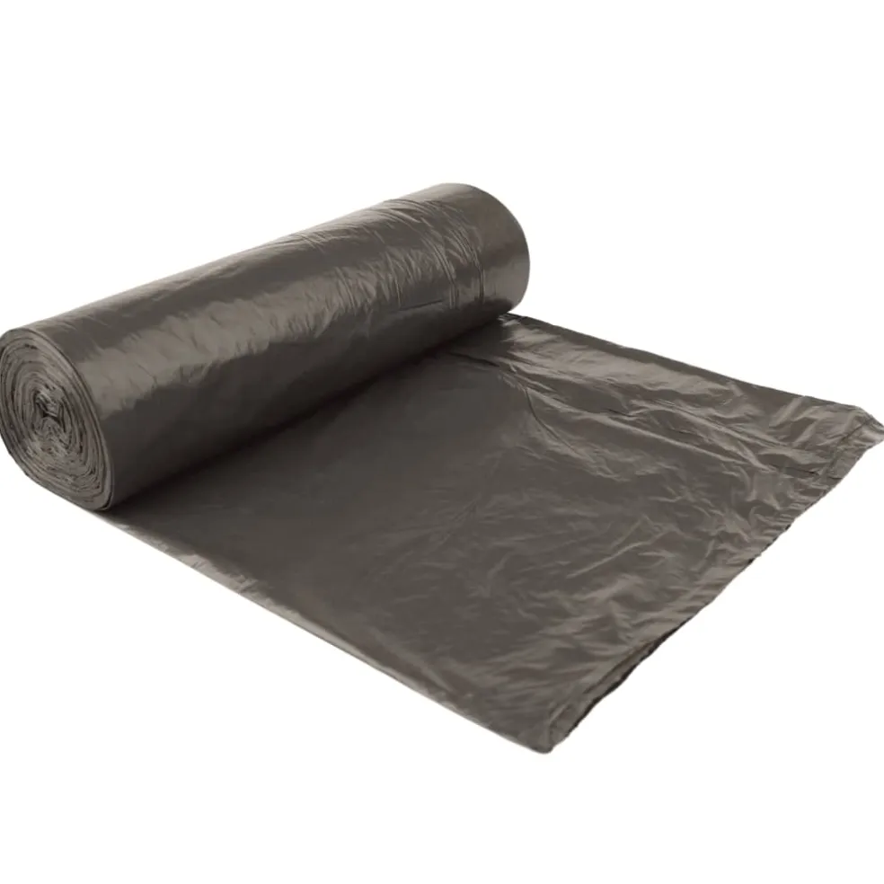 vidaXL Vuilniszakken met trekkoorden 250 st 35 l zwart