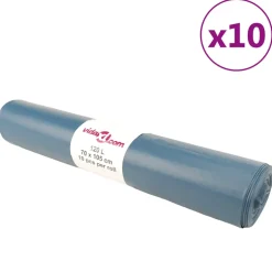 vidaXL Vuilniszakken 100 st 120 l blauw