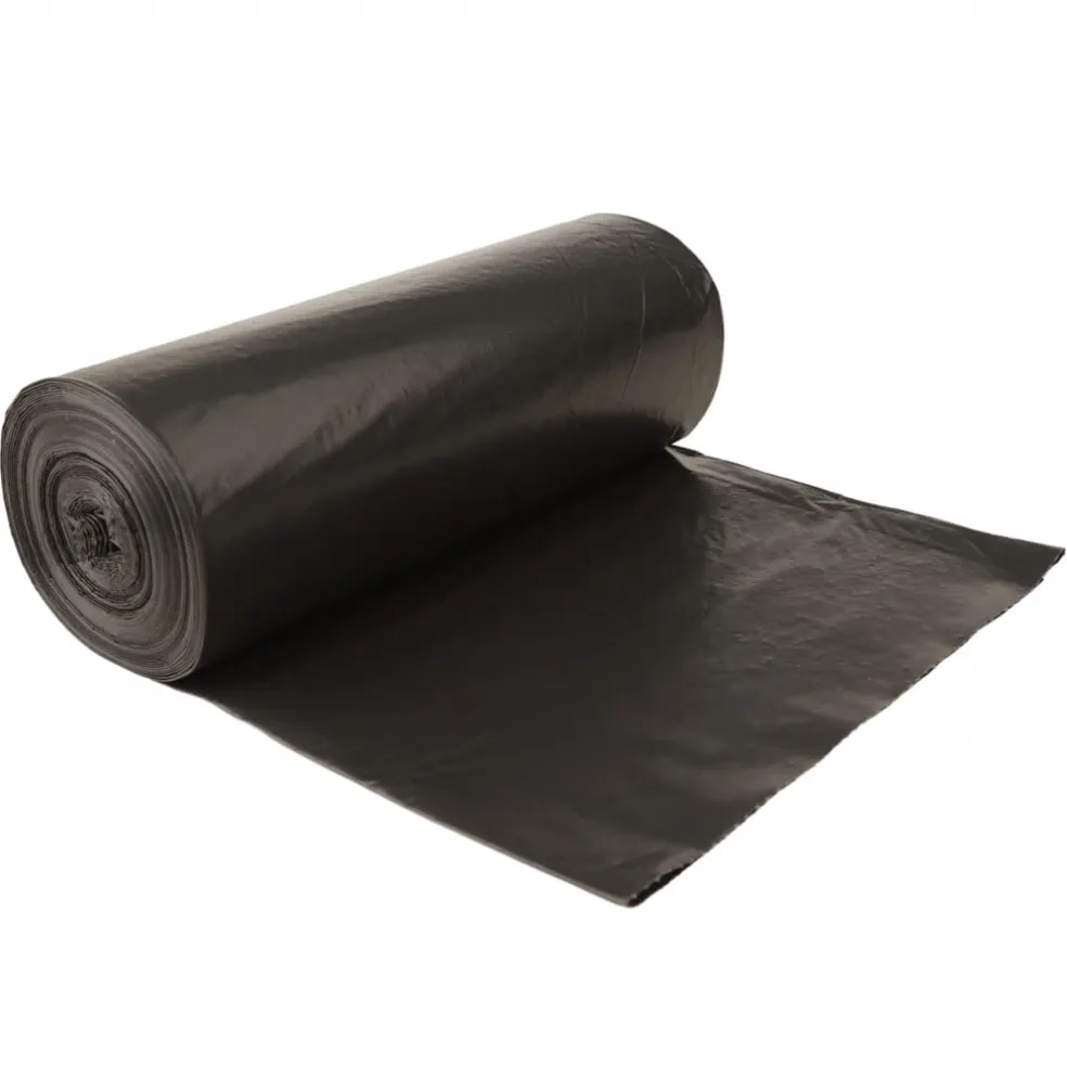 vidaXL Vuilniszakken 150 st 240 l zwart