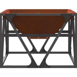 vidaXL Vuurkom Roestig 50 x 50 x 35 cm weervast staal