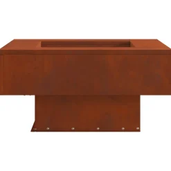 vidaXL Vuurkom Roestig 60 x 60 x 30 cm weervast staal