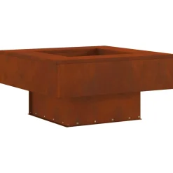 vidaXL Vuurkom Roestig 60 x 60 x 30 cm weervast staal