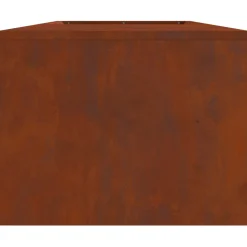 vidaXL Vuurkom Roestig 160 x 45 x 35 cm weervast staal