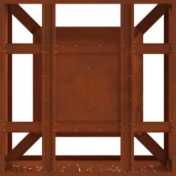 vidaXL Vuurkom Roestig 60 x 60 x 30 cm weervast staal
