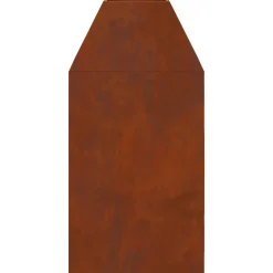 vidaXL Vuurkom Roestkleurig 50 x 50 x 100 cm weervast staal