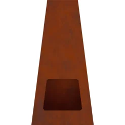 vidaXL Vuurkom Roestkleurig 50 x 35 x 100 cm weervast staal
