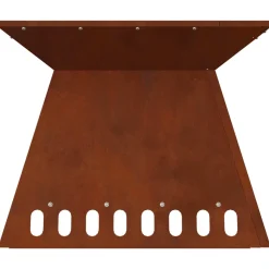 vidaXL Vuurkom Roestkleurig 48 x 48 x 40 cm weervast staal