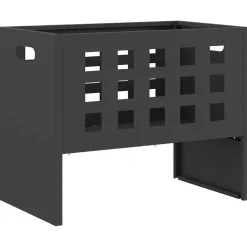 vidaXL Vuurkom Zwart 50 x 30 x 40 cm Staal