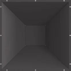 vidaXL Vuurkom Zwart 50 x 50 x 35 cm weervast staal