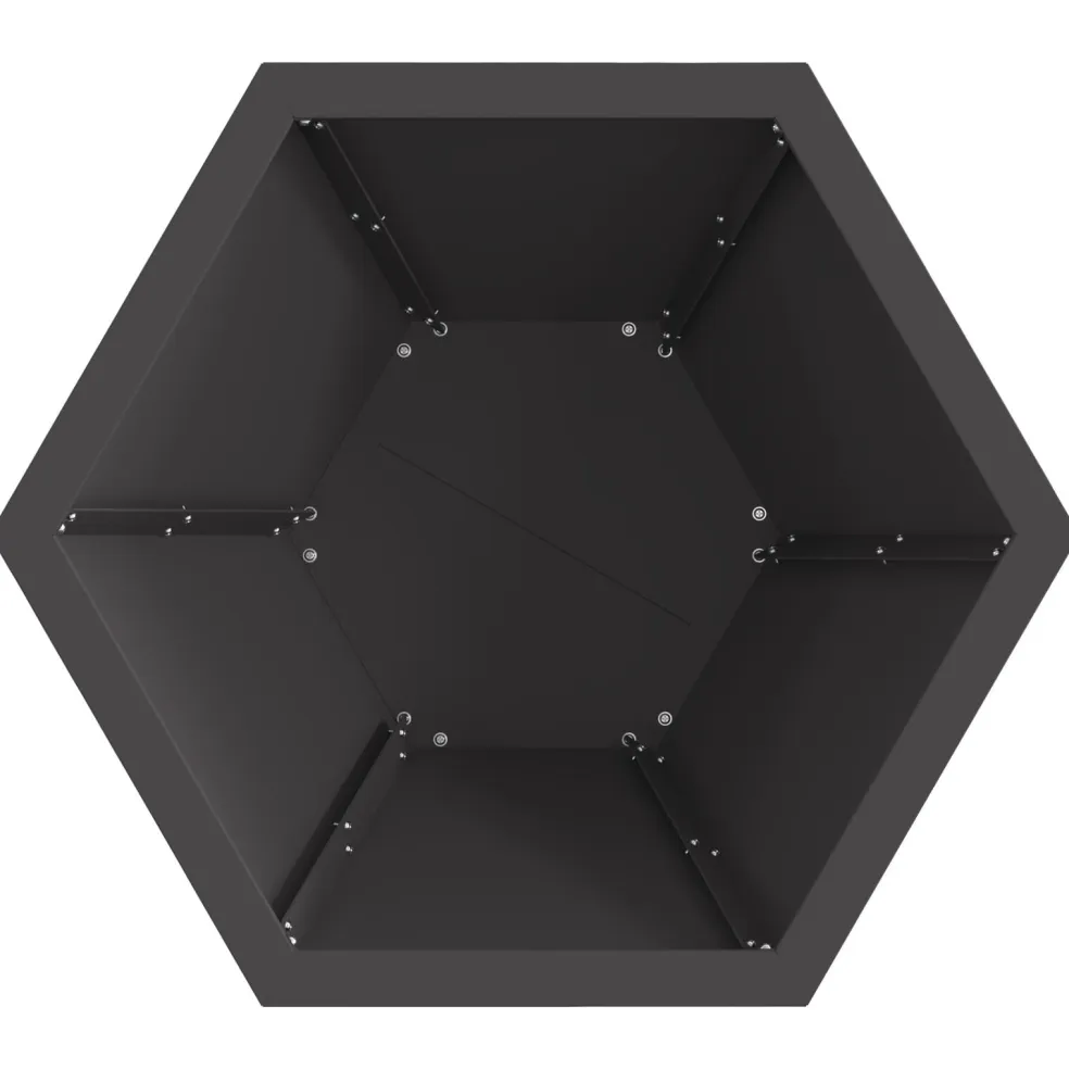 vidaXL Vuurkom Zwart 50 x 50 x 40 cm weervast staal