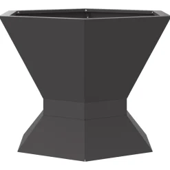 vidaXL Vuurkom Zwart 50 x 50 x 40 cm weervast staal